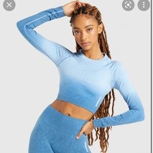 Gymshark Blue Ombre Long Sleeve